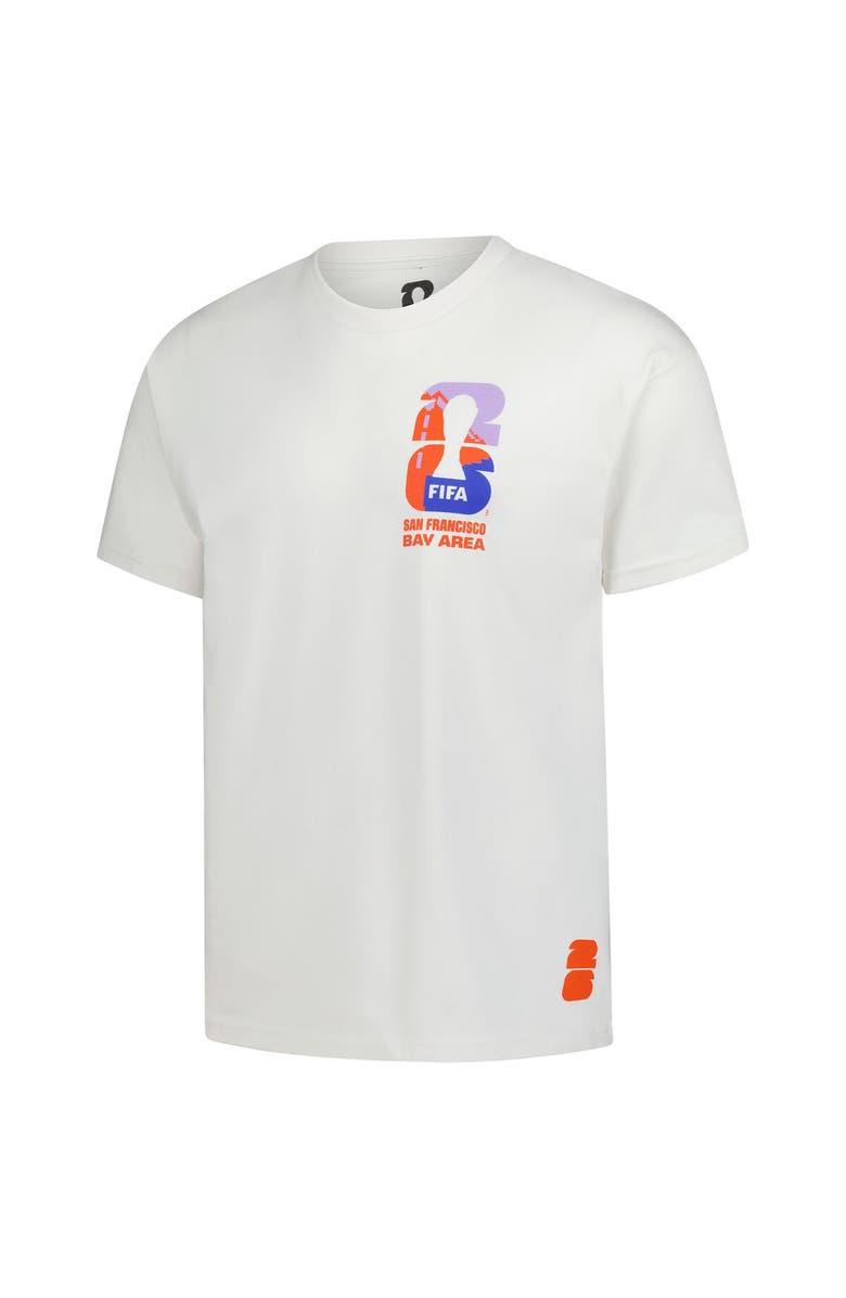 Outerstuff Men's Outerstuff Cream 2026 FIFA World Cup San Francisco Host City Local Oversized T-Shirt, Alternate, color, Cream