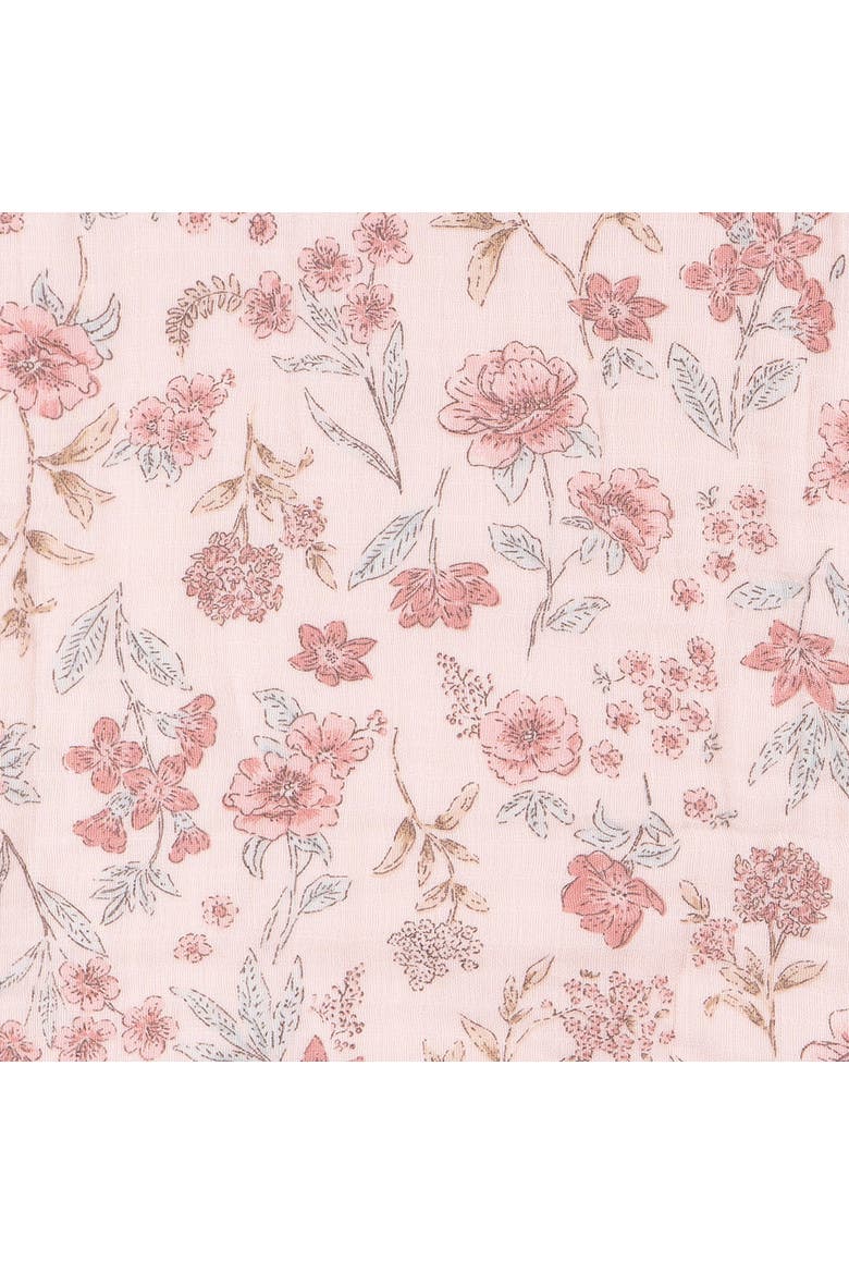 8Ply Muslin Blanket Pink Floral, Alternate, color, Pink Floral