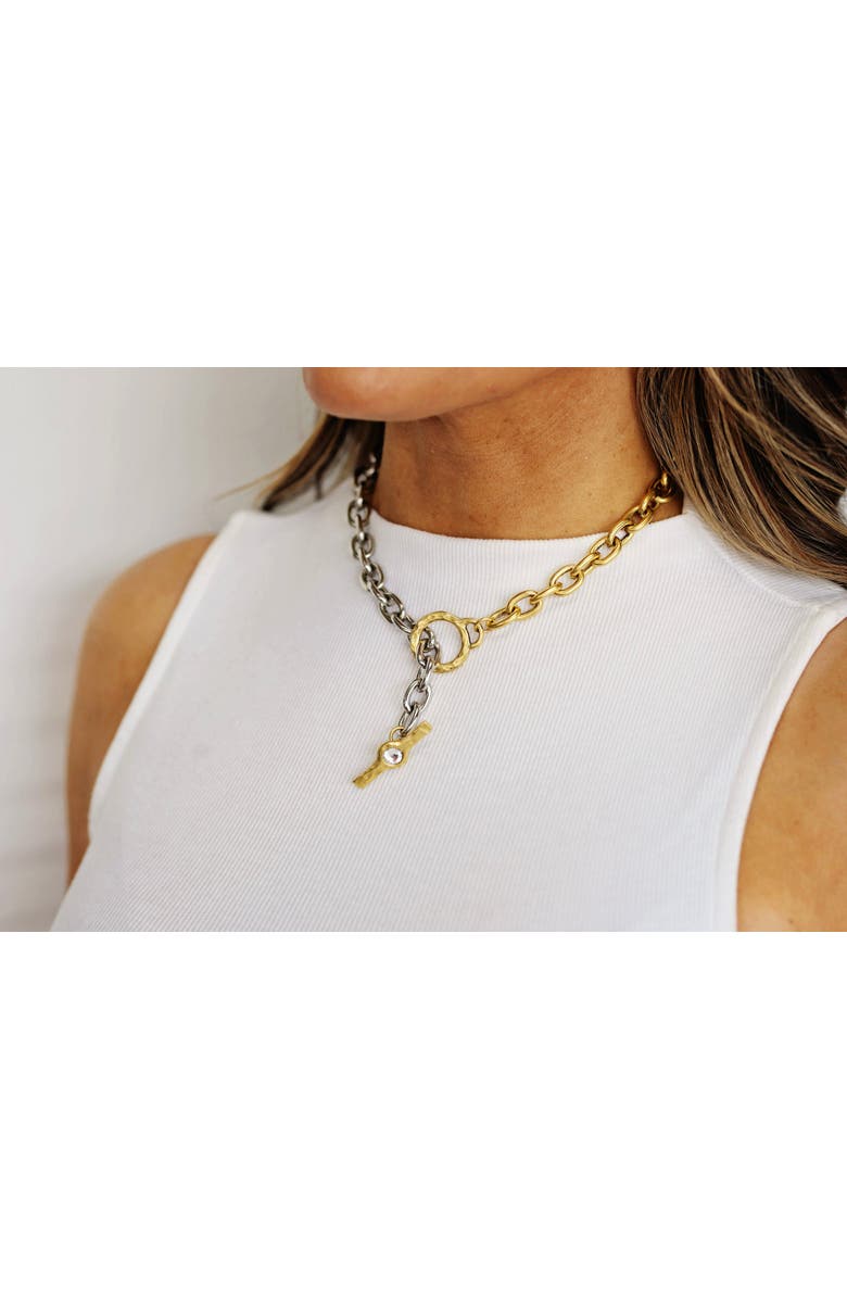 Bowood Lane Blair Necklace, Alternate, color, Gold / Silver