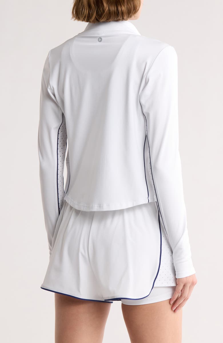 90 DEGREE BY REFLEX Serve It Up Interlock Tennis Jacket, Alternate, color, White