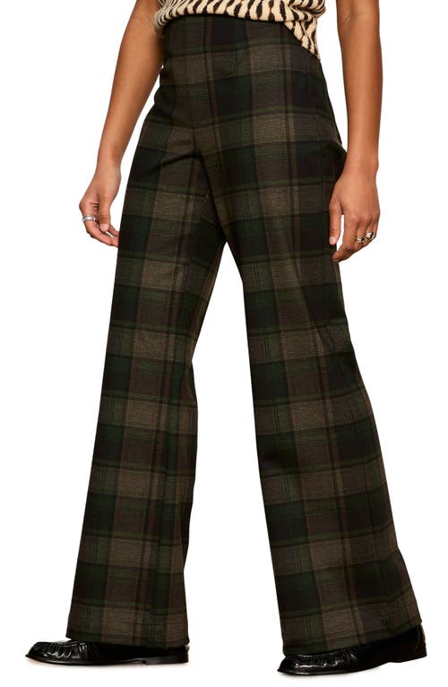 Sanctuary Relay Plaid Pull-on Pants In Red