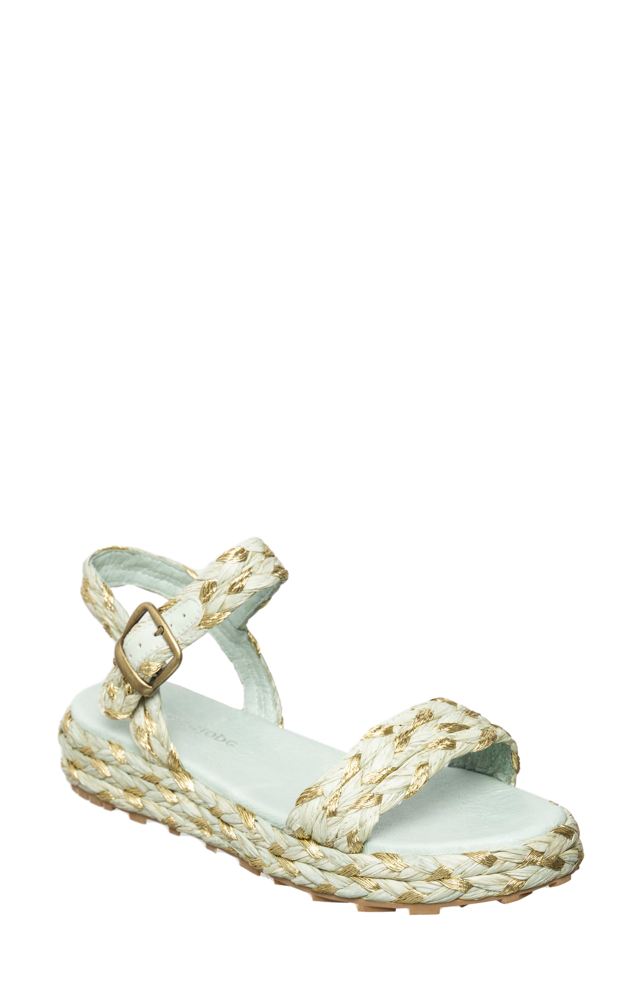 ANTELOPE Brenna Woven Raffia Sandal, Main, color, 