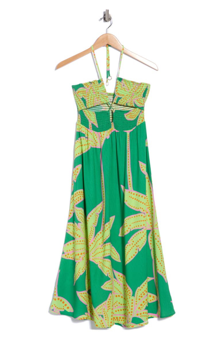 Karhi Cutout Cover-Up Dress, Main, color, BRIGHT GREEN