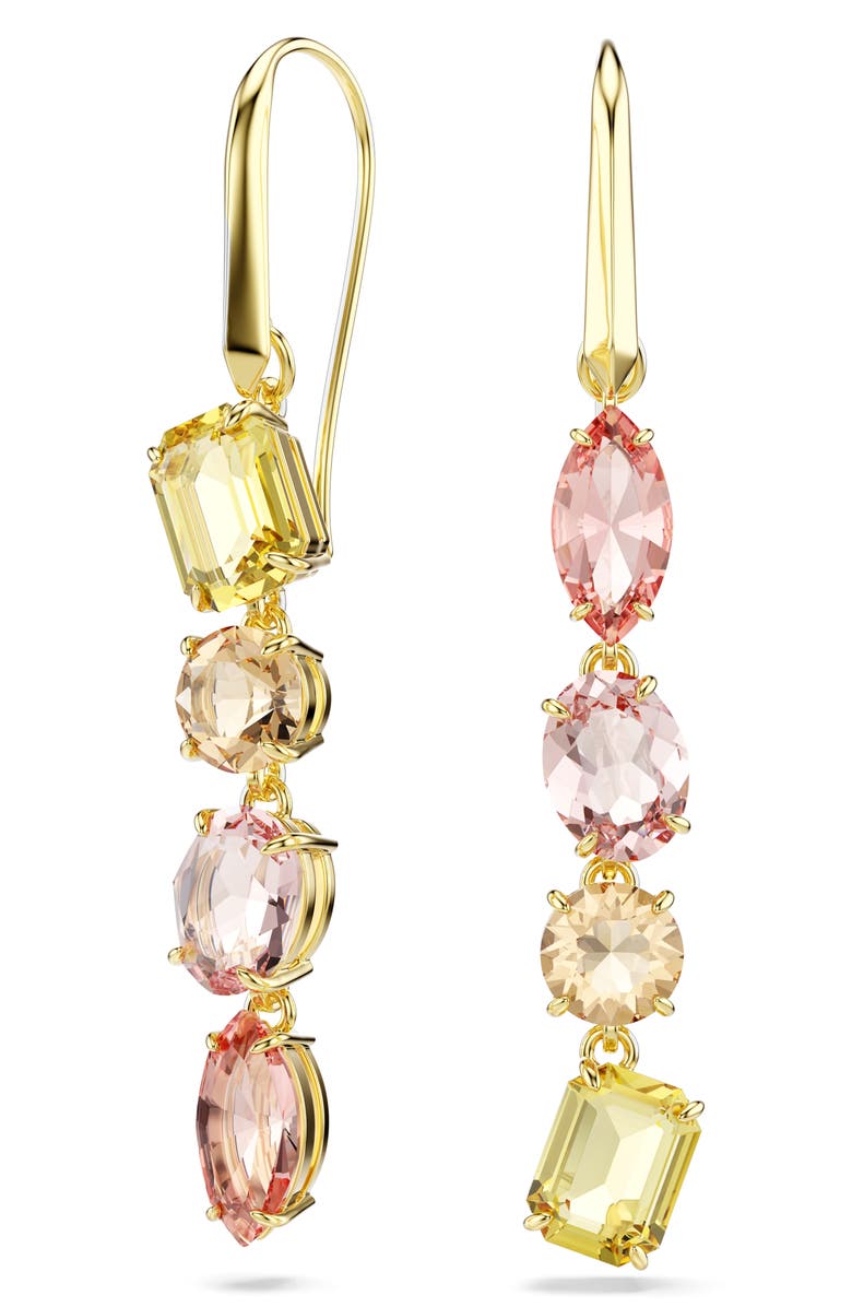 Swarovski Gema Mismatched Drop Earrings, Main, color, 