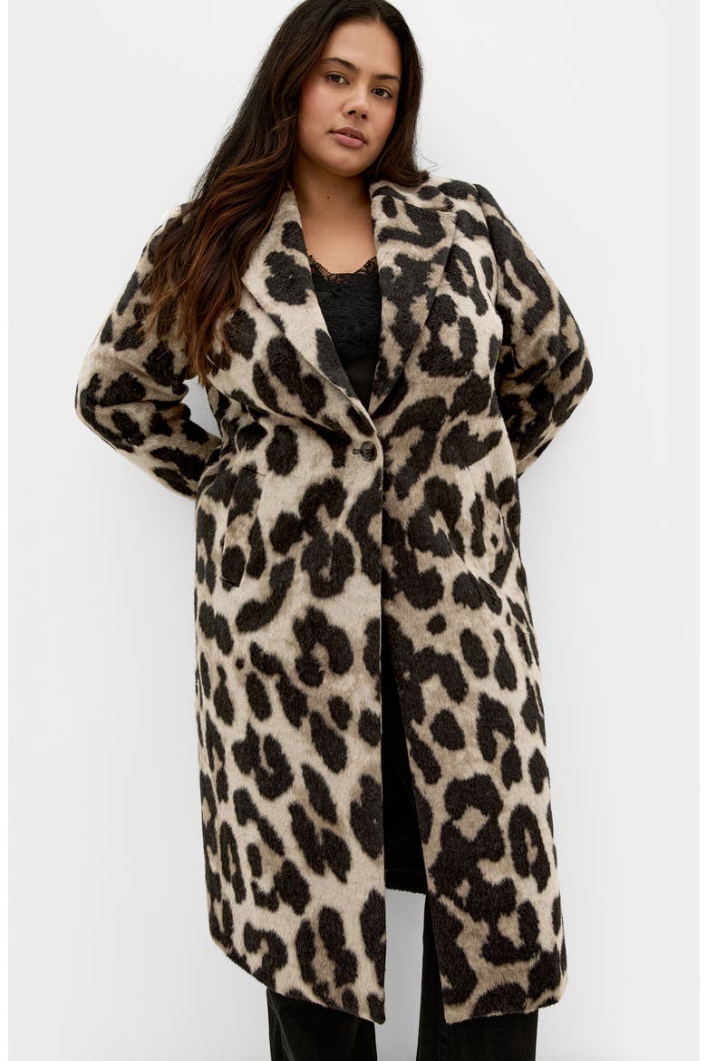 Print Coat, Alternate, color, LEOPARD