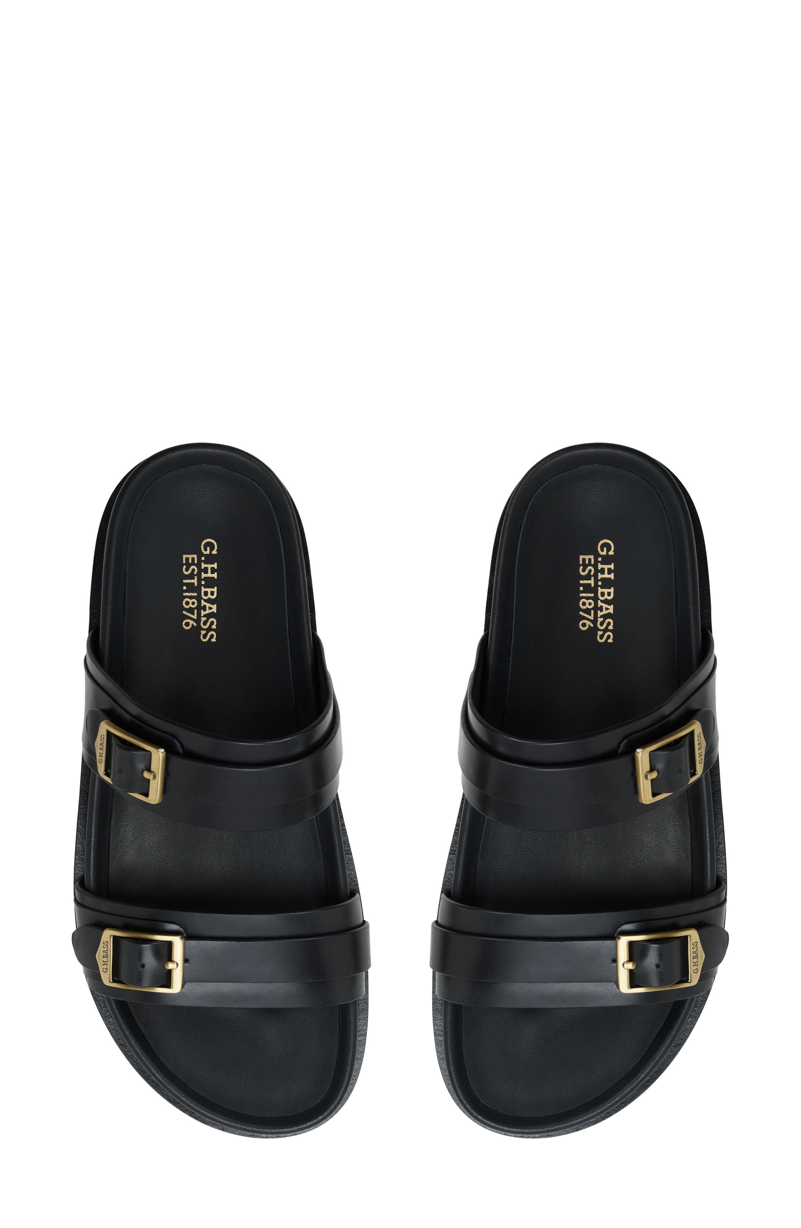 G.H.BASS Cecilia Slide Sandal, Alternate, color, Black