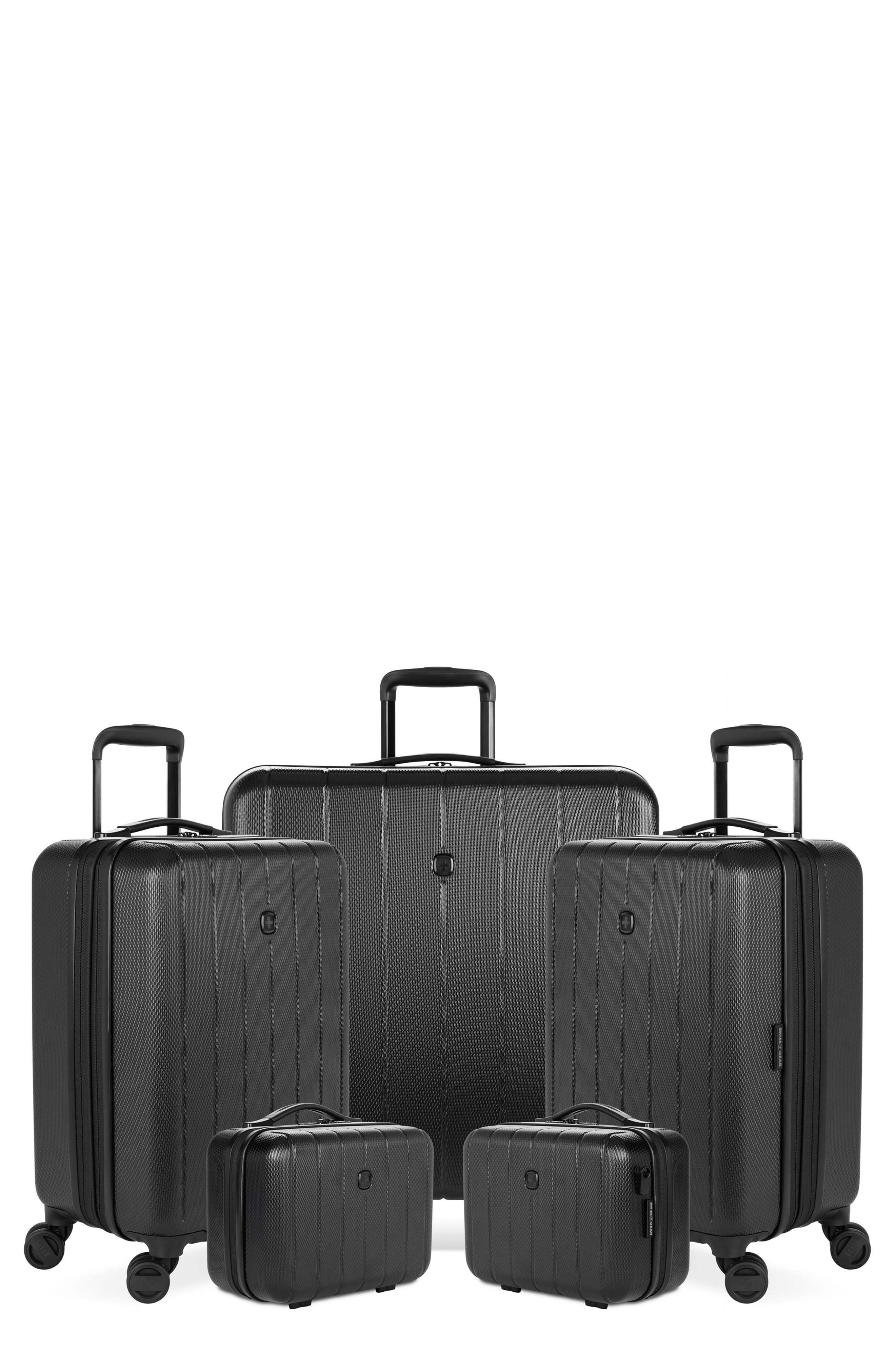 SWISSGEAR 5-Piece Hardside Luggage Set, Main, color, 