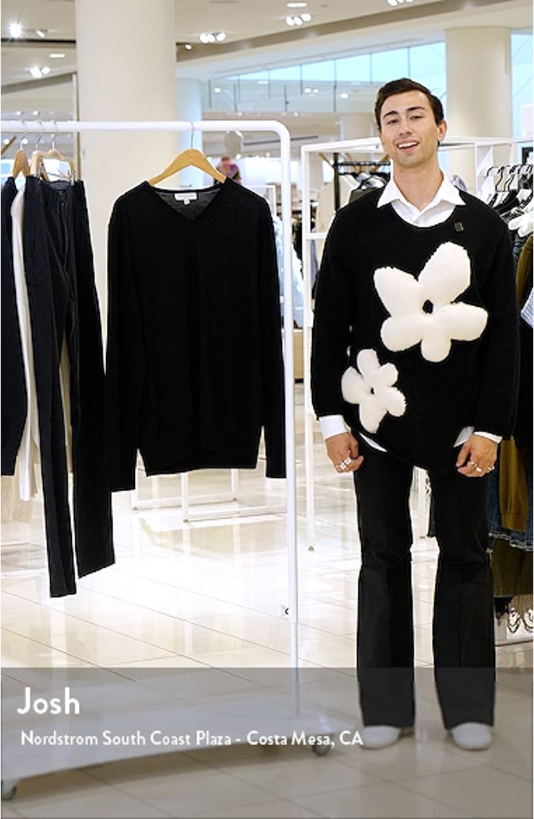 V-Neck Wool Blend Sweater, sales video thumbnail