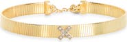 MESHMERISE 'X' Diamond Ribbed Chain Bracelet