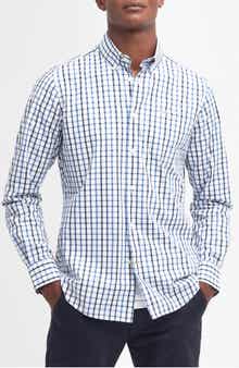 Eldon Tailored Fit Gingham Button-Down Shirt