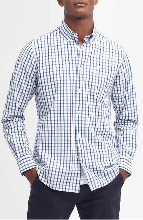 Eldon Tailored Fit Gingham Button-Down Shirt