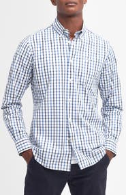 Barbour Eldon Tailored Fit Gingham Button-Down Shirt
