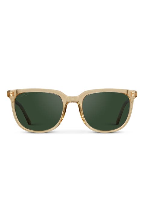 Abner - 52mm Classic Square Polarized Sunglasses