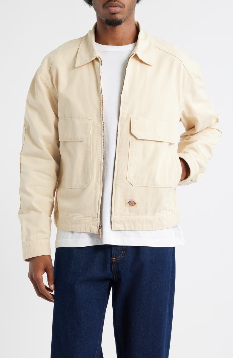 Dickies Fort Smith Cotton Trucker Jacket, Main, color, Wood Ash
