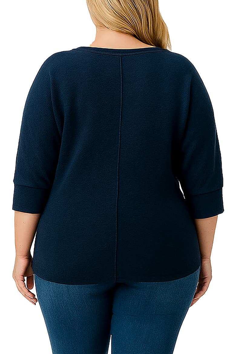 Dolman Sleeve Knit Top, Alternate, color, NAVY