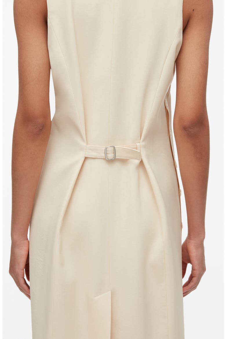 Tailored Vest Midi Dress, Alternate, color, CHAMPAGNE