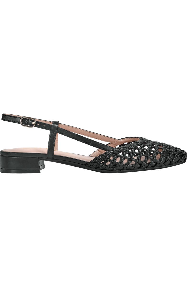 UNISA Braided Kitten Heel Slingback Ballet Flat, Alternate, color,