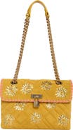 Kurt Geiger London Brixton Sequin Flower Suede Shoulder Bag