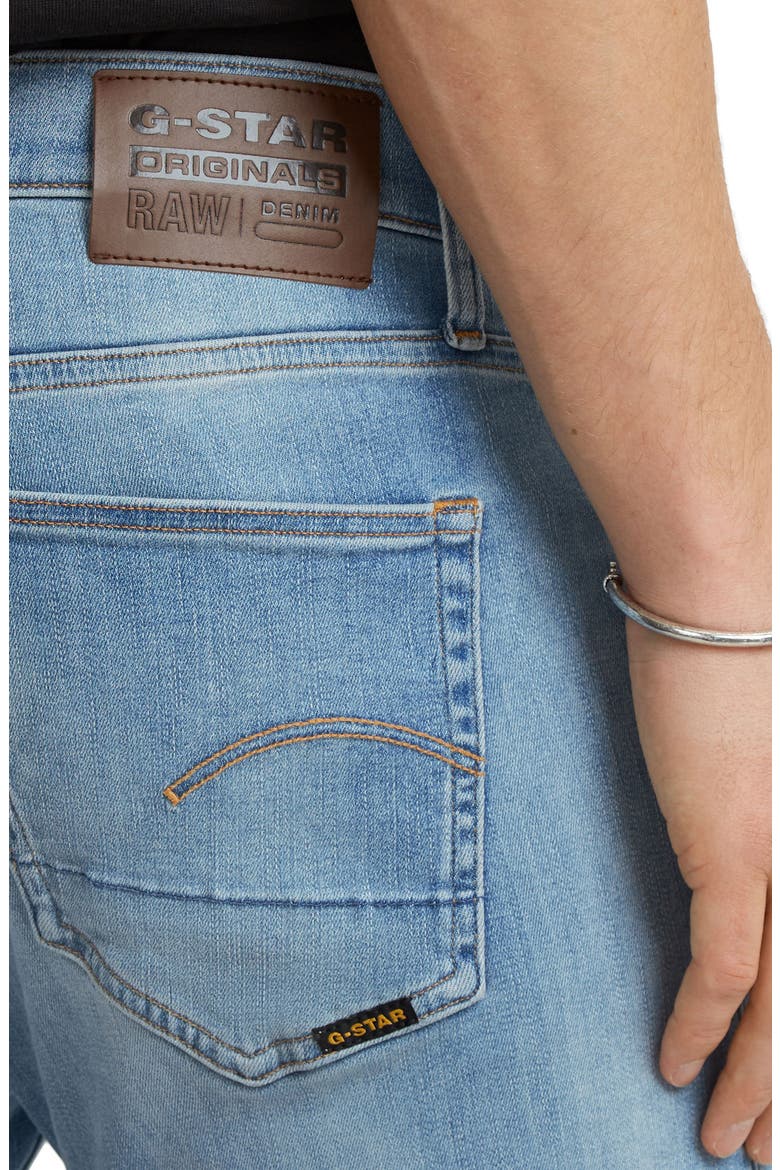 3301 Slim Fit Jeans, Alternate, color, LIGHT INDIGO AGED
