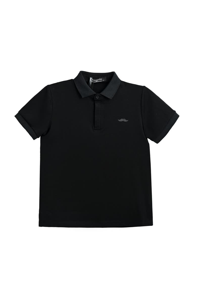 MOUSTACHE Polo Shirt with Trim, Main, color, Black