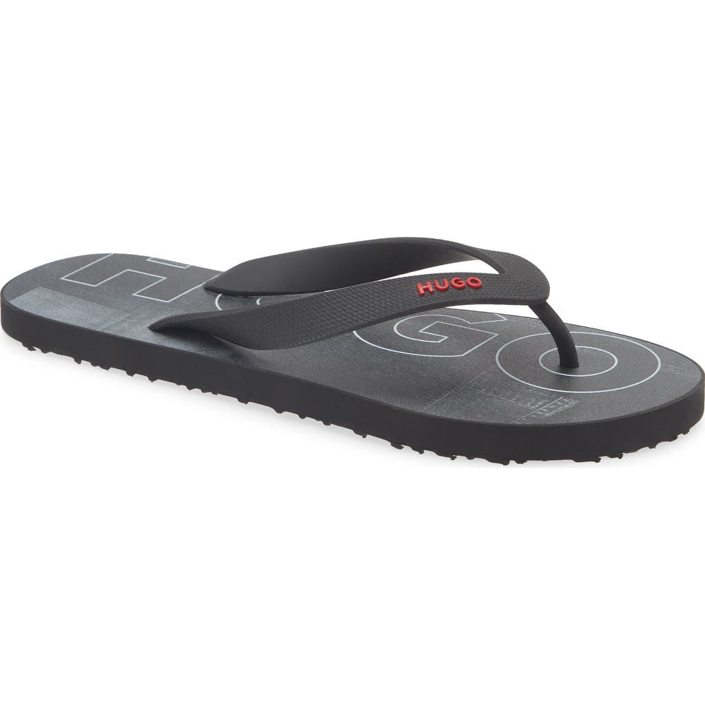 Hugo Boss Boss Arvel Flip Flop In Gray