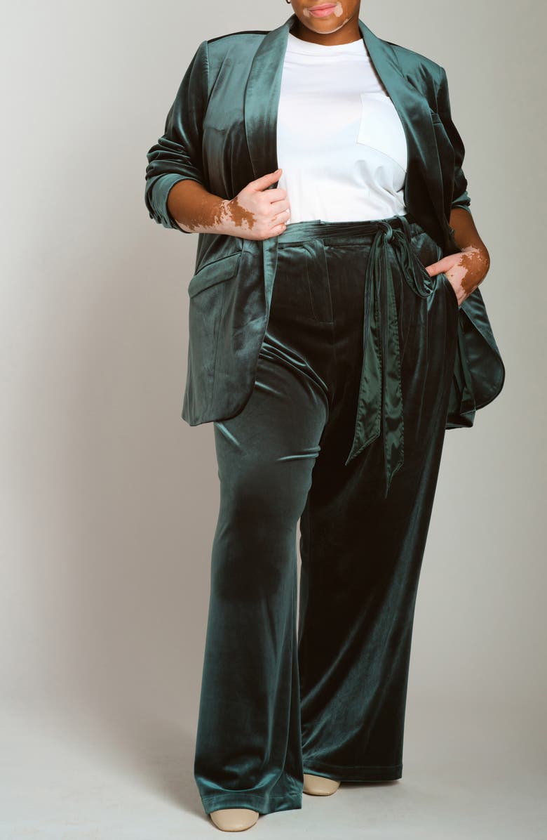 Universal Standard Wide Leg Velvet Pants, Alternate, color, 