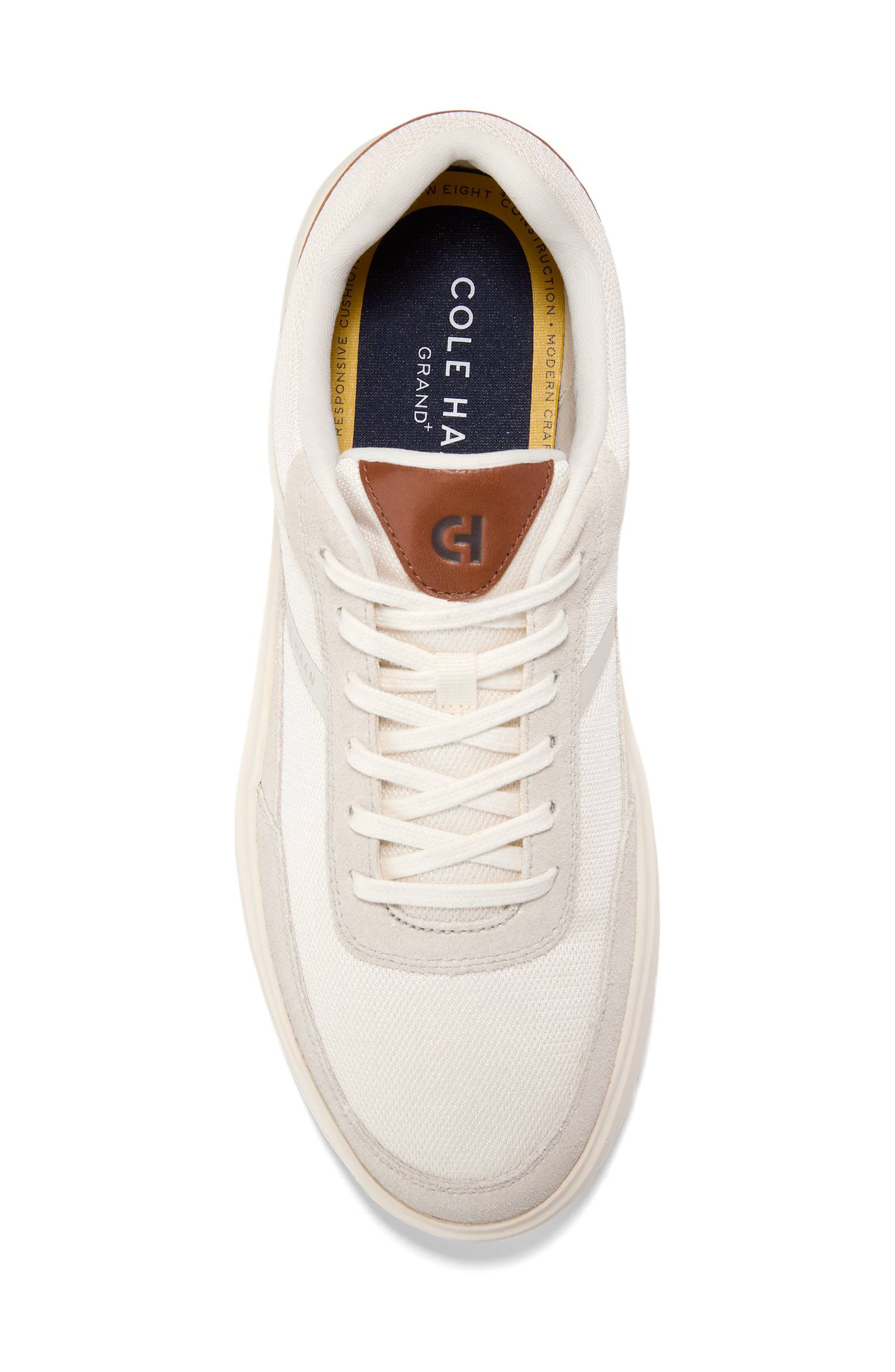 Cole Haan Grand Stridion Sneaker, Alternate, color, Ivory/ British Tan