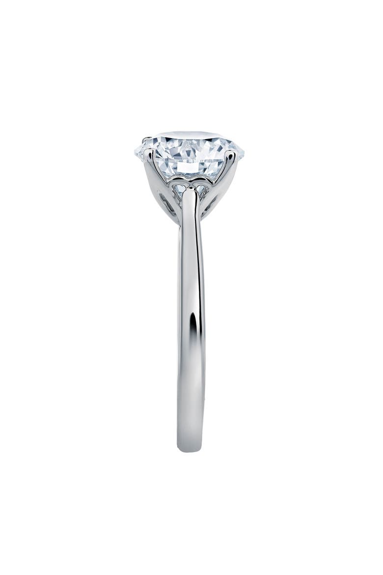 Zoey 14K White Gold Round Cut Lab Grown Diamond Cathedral Engagement Ring - 2.5 Cts, Alternate, color, 14K White Gold