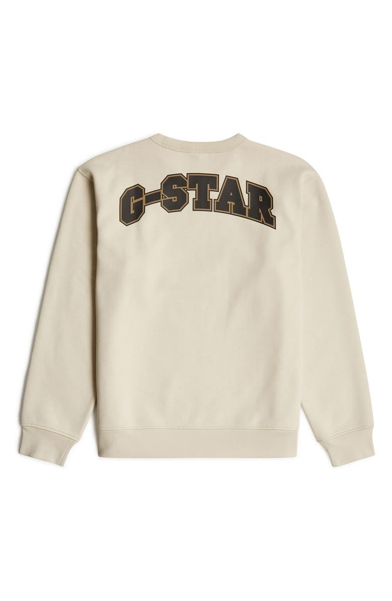 G-STAR Running Dog Crewneck Sweatshirt, Alternate, color, Whitebait