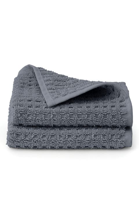 Set of 2 Waffle Organic Cotton Washcloths