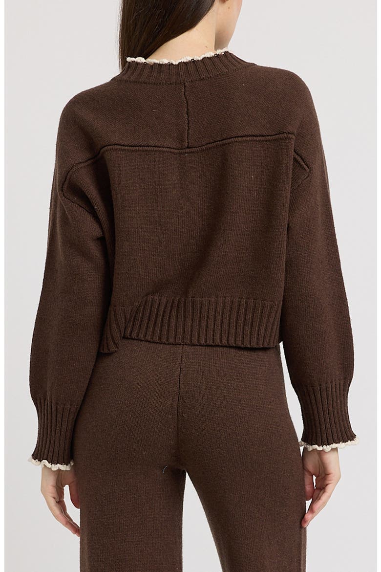 Victoria Cardigan, Alternate, color, BROWN