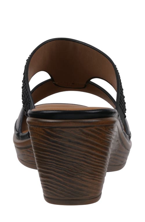 Gc Shoes Everi Wedge Sandal In Black