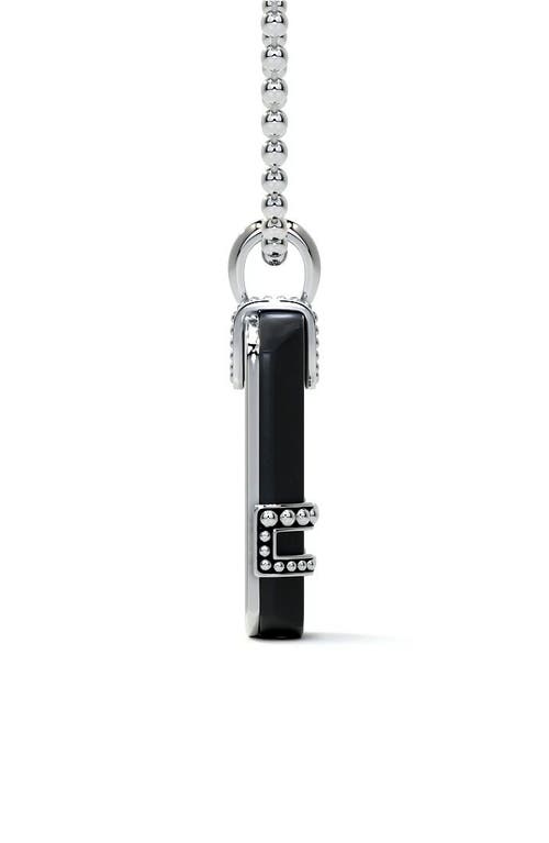 Lagos Anthem Tag Amulet In Black Agate