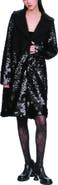Anna Sui Pailettes Wool Coat