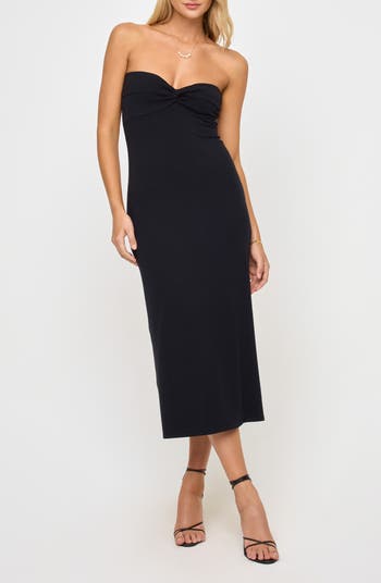Lisette Strapless Rib Cover-Up Dress