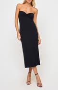 LSPACE Lisette Strapless Rib Cover-Up Dress