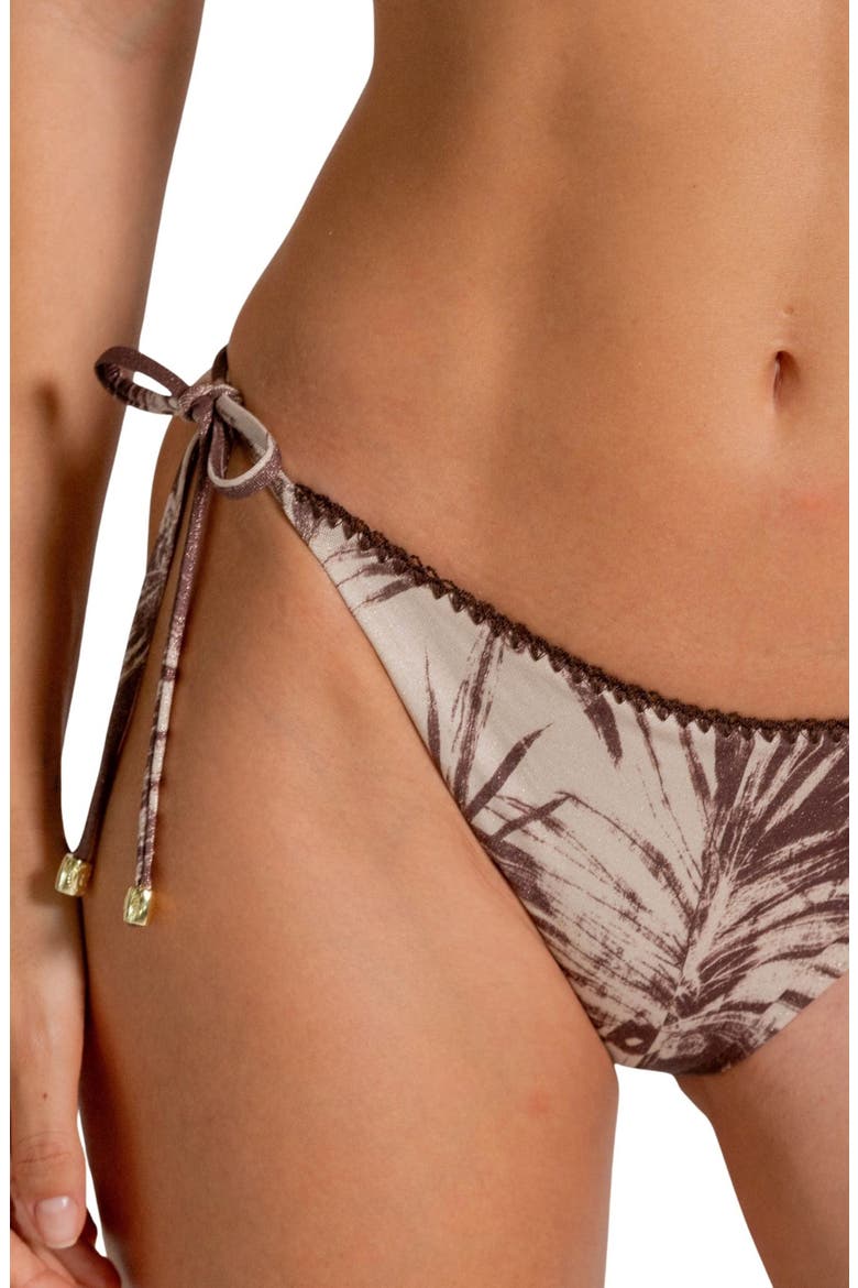 American Fit Side Tie Bikini Bottoms, Alternate, color, COFFEE BEAN