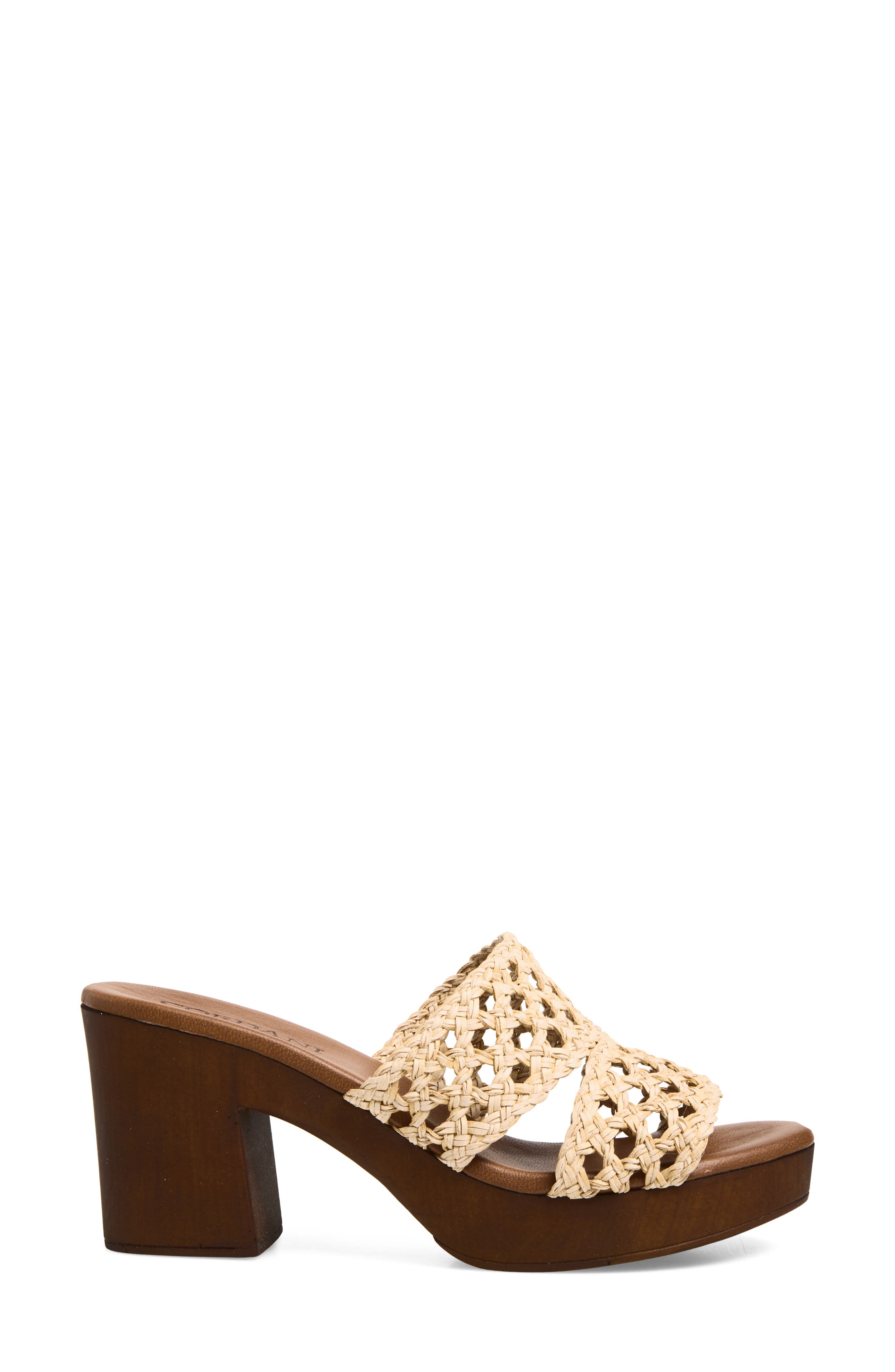 Cordani Wylie Jute Platform Clog, Alternate, color, Natural Raffia