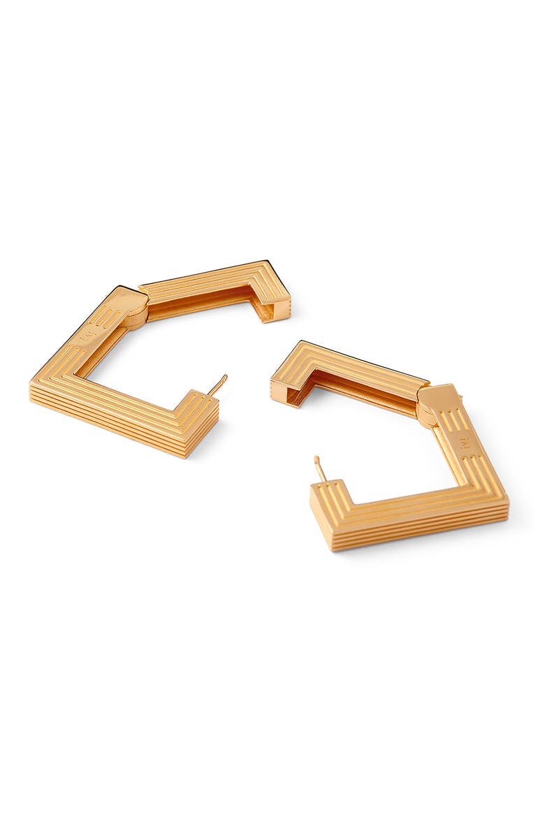 Large Aurelia Hoop Earrings, Alternate, color, YELLOW GOLD