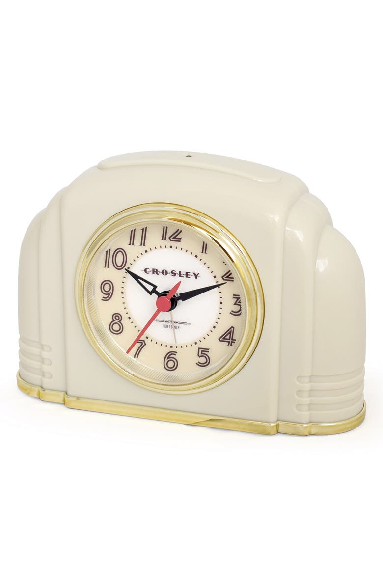 CROSLEY Vintage Bakelite Alarm Clock, Alternate, color, Off White