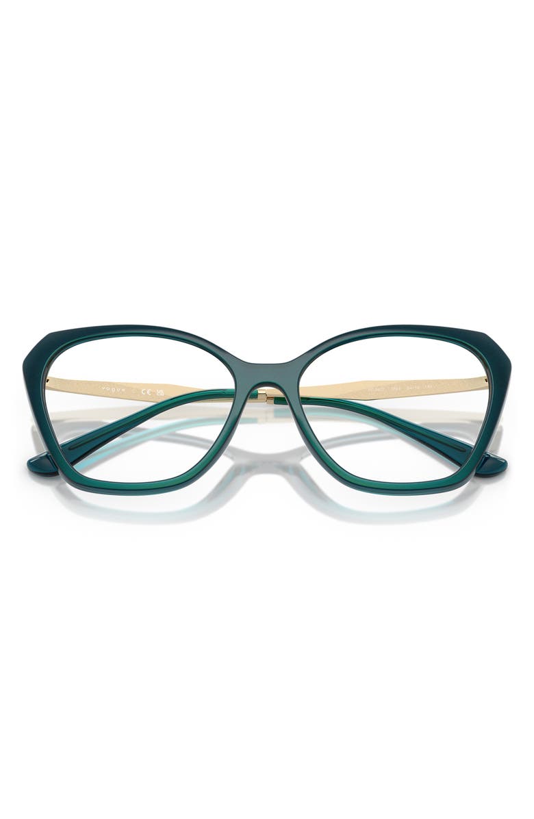 VOGUE 54mm Irregular Optical Glasses, Alternate, color, Blue