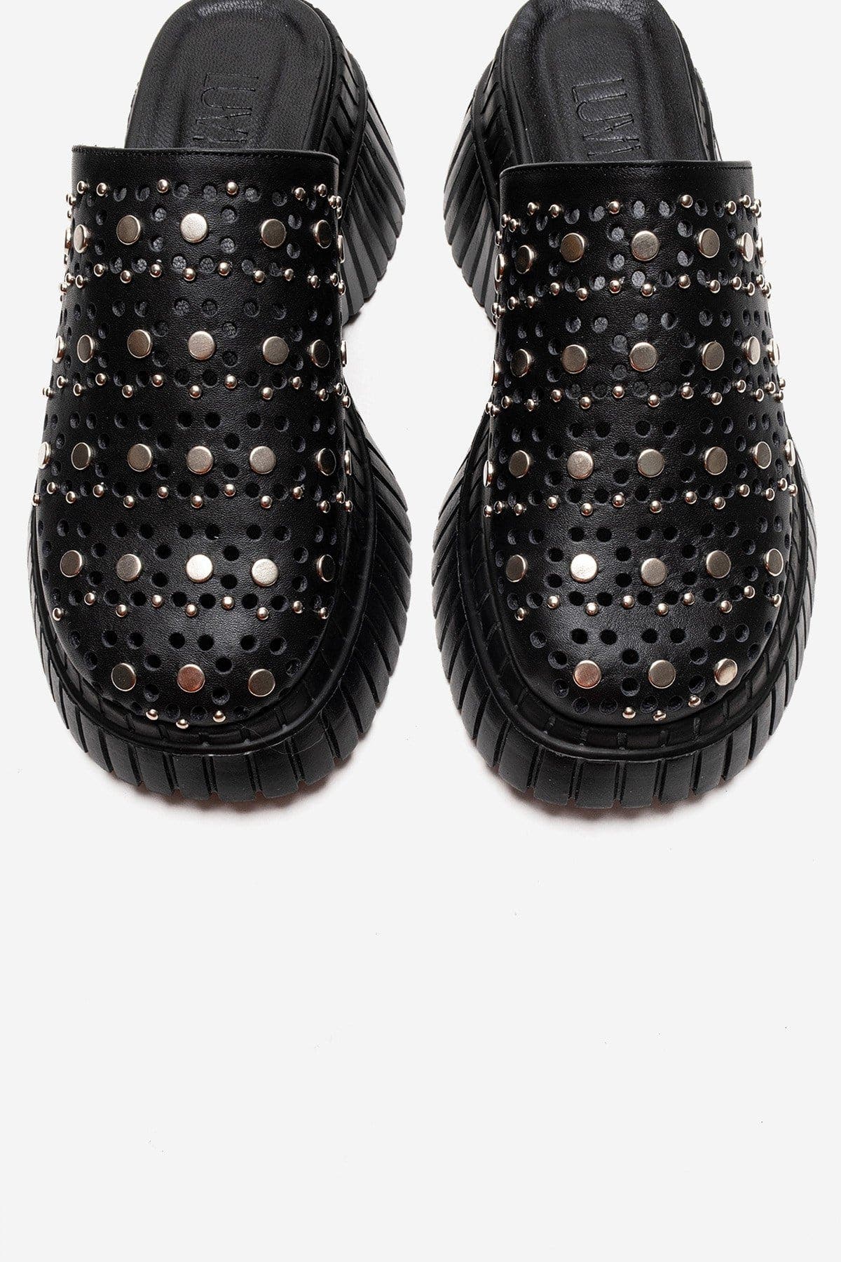 Forever & Always Shoes Harlow Leather Platform Sandal, Alternate, color, Black