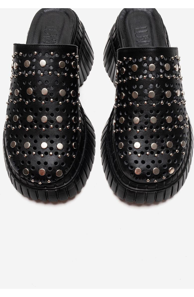 Forever & Always Shoes Harlow Leather Platform Sandal, Alternate, color, Black