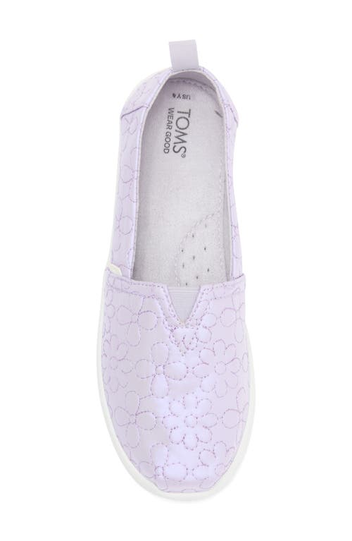 Toms Kids' Alpargata Resident Quilted Slip-on Sneaker In Purple