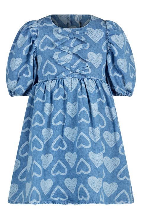 Kids' Rebel Heart Chambray Dress