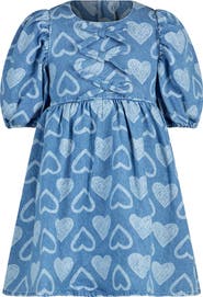 Rock Your Kid Kids' Rebel Heart Chambray Dress
