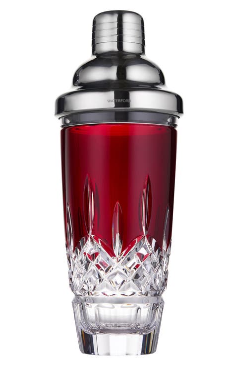 Lismore Red Crystal Cocktail Shaker