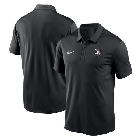 Men's Nike Black Army Black Knights Army 250 Collection Dri-FIT Victory Solid Polo