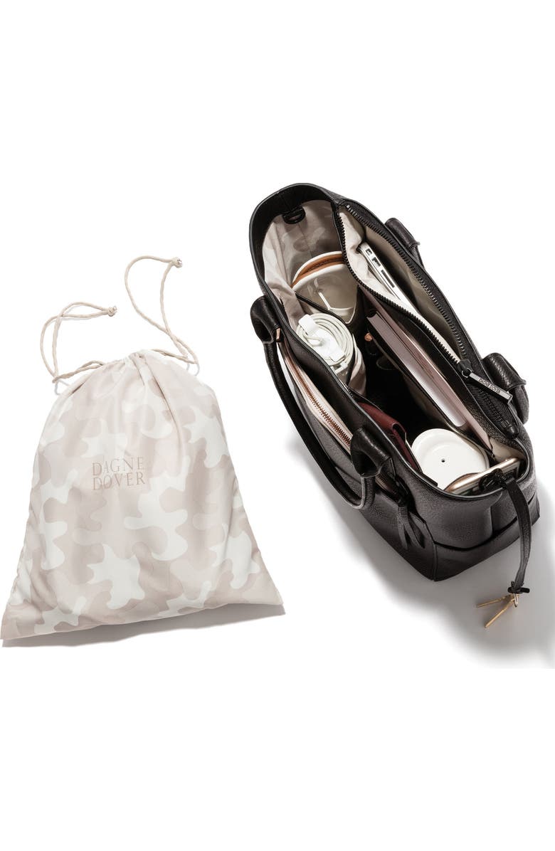 Dagne Dover Charlie Leather Tote, Alternate, color,