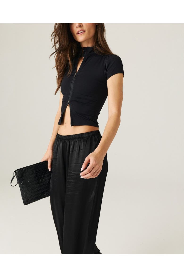 Contour Cap Sleeve Jacket, Alternate, color, Black
